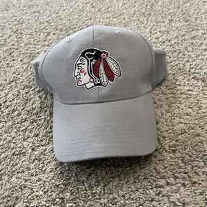 Portland Winterhawks Hat Cap Mens One Size Gray Adjustable Strap Logo WHL Hockey